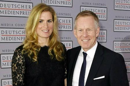 Britta Becker und Johannes B. Kerner bei einer Veranstaltung 2016