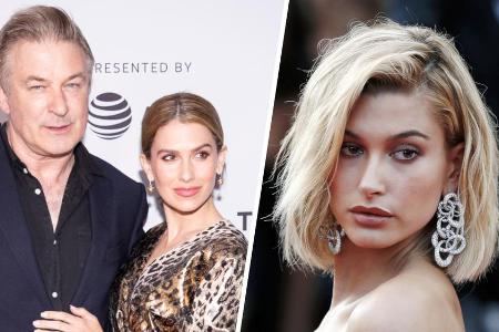 Hailey Bieber (r.) tröstet Hilaria und Alec Baldwin bei Instagram