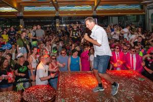 Jürgen Milski bei einem Auftritt im Bierkönig