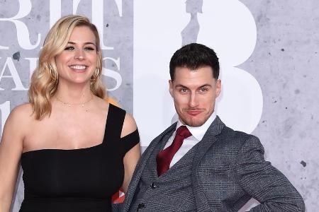 Sind jetzt zu dritt: Gemma Atkinson und ihr Partner Gorka Marquez