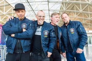 Sie sind die Fantastischen Vier, v.l.n.r.: Michi Beck, Thomas D, And.Ypsilon und Smudo