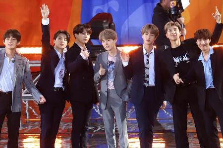 Die siebenköpfige Band BTS ist eine der beliebtesten K-Pop-Bands weltweit