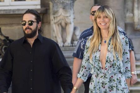 Hand in Hand bei der Valentino-Show: Tom Kaulitz und Heidi Klum
