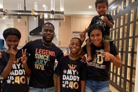 Auch an seinem Geburtstag kommt die Familie von Kevin Hart nicht zu kurz