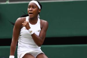 Cori Gauff in Wimbledon