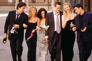 Sie waren die "Friends": David Schwimmer (v.l.), Jennifer Aniston, Courteney Cox, Matthew Perry, Lisa Kudrow und Matt LeBlanc