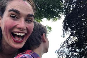 Lena Headey mit ihrem Sohn Wylie Elliot Loughran