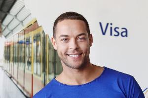 Andrej Mangold auf dem Visa-Event in Hamburg