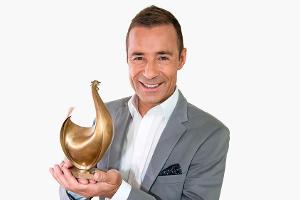 Moderator Kai Pflaume brachte die "Goldene Henne" 2019 wieder nach Leipzig