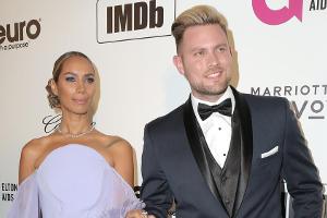 Sängerin Leona Lewis und Choreograf Dennis Jauch bei einer Veranstaltung im Februar 2019