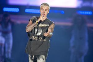 Justin Bieber bei einem Konzert