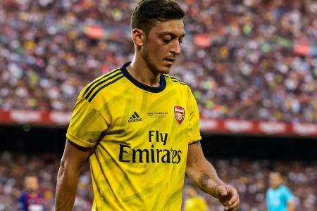 Mesut Özil vor wenigen Tagen während eines Testspiels in Barcelona