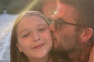 David Beckham mit seiner Tochter