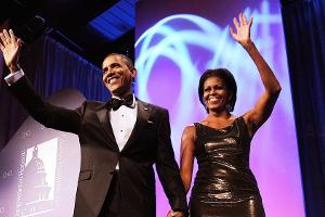 Barack und Michelle Obama bei einer Veranstaltung