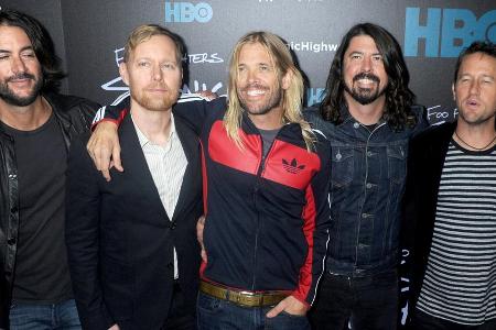 Die Foo Fighters auf der Premiere ihres Films 