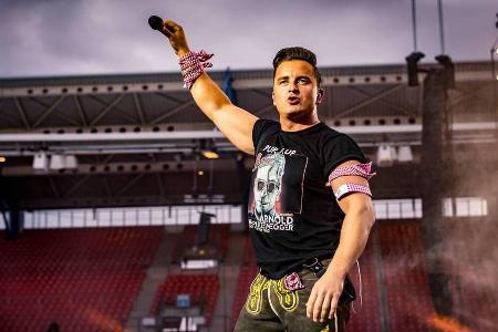 Andreas Gabalier während eines Konzerts in Nürnberg