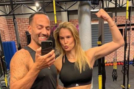 Bar Refaeli mit ihrem Personal-Trainer Tomer Tenzer