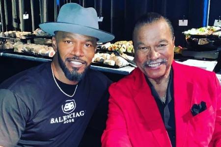 Jamie Foxx hat sein Idol Billy Dee Williams getroffen