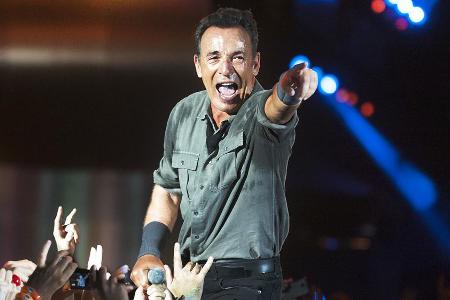 Bruce Springsteen während eines Konzerts in Rio