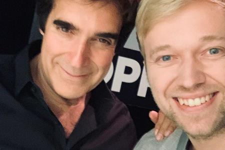 Bitte lächeln: Marc Weide trifft sein Vorbild David Copperfield