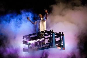 Kanye West bei einem Konzert in Schweden