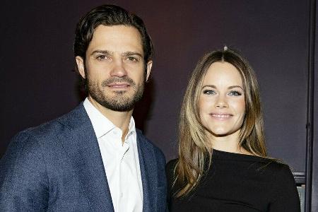 Carl Philip und Sofia von Schweden bei einer Pressekonferenz im Oktober in Stockholm