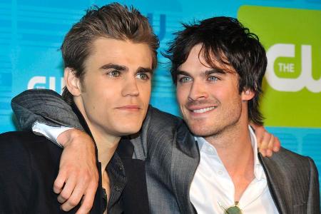 Paul Wesley (l.) und Ian Somerhalder machen wieder gemeinsame Sache
