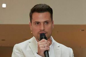 Rocco Stark bei einem Auftritt in Berlin