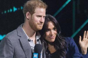 Herzogin Meghan und Prinz Harry auf einer Veranstaltung im Rahmen des WE Day