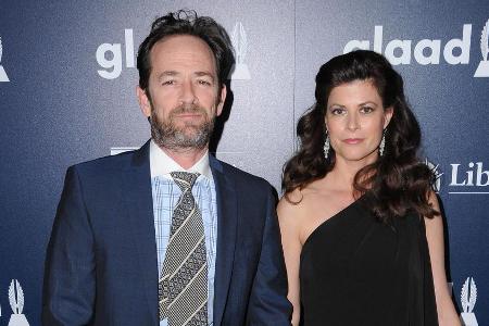 Luke Perry und seine Verlobte Wendy Madison Bauer im April 2017 bei einem Event in Beverly Hills