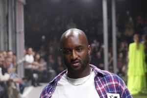 Designer Virgil Abloh bei einer Show in Paris
