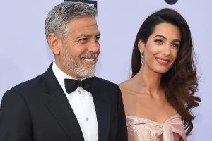 George Clooney mit Ehefrau Amal bei einem Auftritt in Los Angeles
