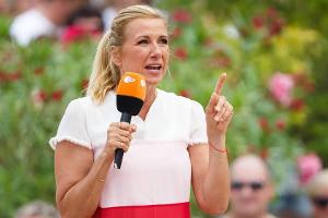 Moderatorin Andrea Kiewel in ihrem Element