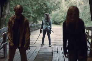 Seit der neunten Staffel müssen sich die "Walking Dead"-Recken mit flüsternden "Zombies" herumschlagen