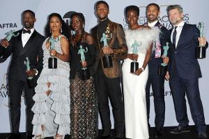 Der "Black Panther"-Cast bei den Screen Actors Guild Awards in Los Angeles
