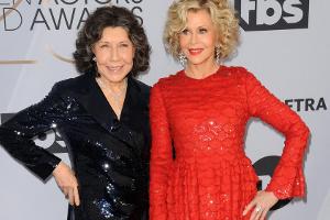 Lily Tomlin und Jane Fonda (r.) bei den Screen Actors Guild Awards in Los Angeles