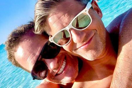 Neil Patrick Harris (l.) und Ehemann David genießen den Urlaub in der Karibik
