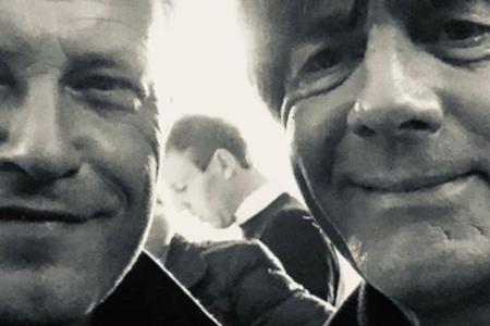 Treffen der Giganten: Filmstar Til Schweiger (l.) und Fußballstar Joachim Löw