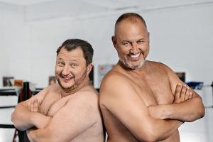 "Rosins Fettkampf": Sebastian Lege (l.) und Frank Rosin