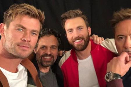 Chris Hemsworth (v.l.) mit seinen 