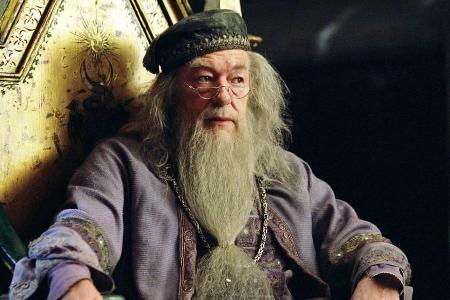 Michael Gambon als Dumbledore in der 