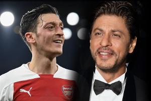 Mesut Özil und Shah Rukh Khan haben sich in London getroffen