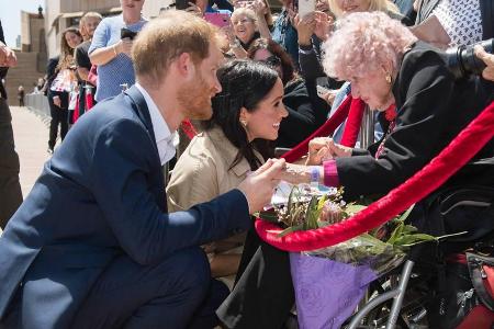 Prinz Harry und Herzogin Meghan freuten sich über ihr letztes Treffen mit Daphne Dunne im Oktober 2018