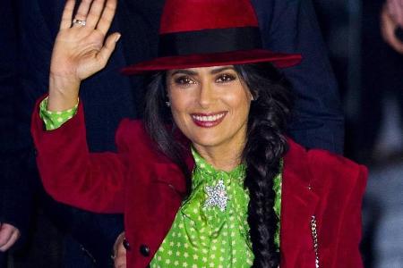 Hollywood-Star Salma Hayek bei der Paris Fashion Week