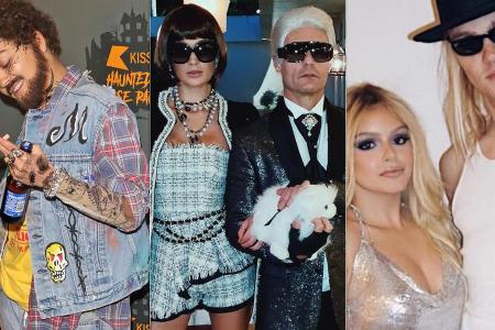 Rita Ora als Post Malone, Ryan Seacrest und seine Freundin Shayna Taylor als Karl Lagerfeld und Anna Wintour sowie Ariel Win...