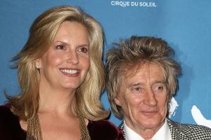 Rod Stewart und Ehefrau Penny Lancaster in London
