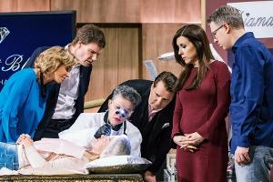 Die Löwen bei der Präsentation von "Diamant Blading"