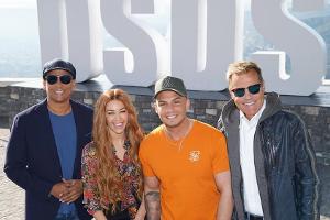 V.l.: Xavier Naidoo, Oana Nechiti, Pietro Lombardi und Dieter Bohlen suchen den neuen Superstar