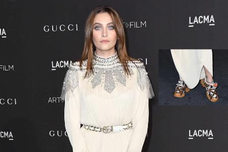 Paris Jackson hat Mut zum Stilbruch: Unter ihrem Kleid kamen klobige Turnschuhe (Ausschnitt) zum Vorschein