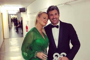 Barbara Schöneberger am Ziel vieler Frauen rund um den Globus - an der Schulter von "McDreamy"!